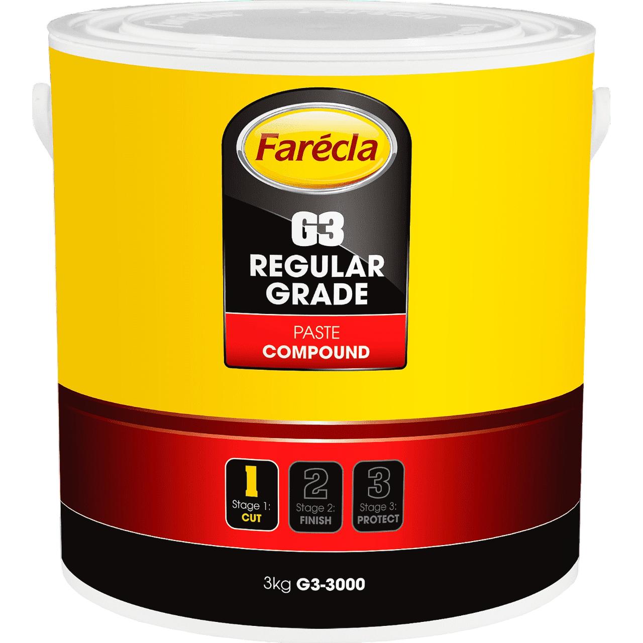 משחה פוליש G3 חדשנית 3 ק"ג FARECLA פוליש דיטיילינג FARECLA אמנון ברגמן מסחר בע"מ