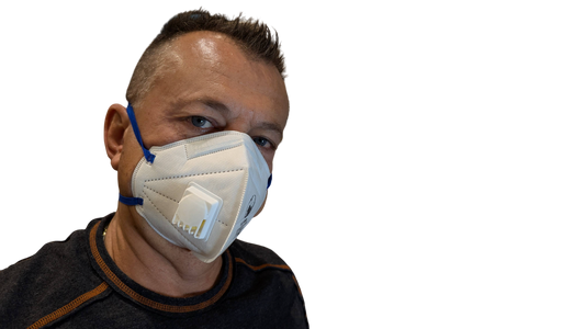 נשמית מתקפלת+שסתום BLUE-AIR FFP2 מוצרי עזר צבע פחח BLUE-BEAR אמנון ברגמן מסחר בע"מ