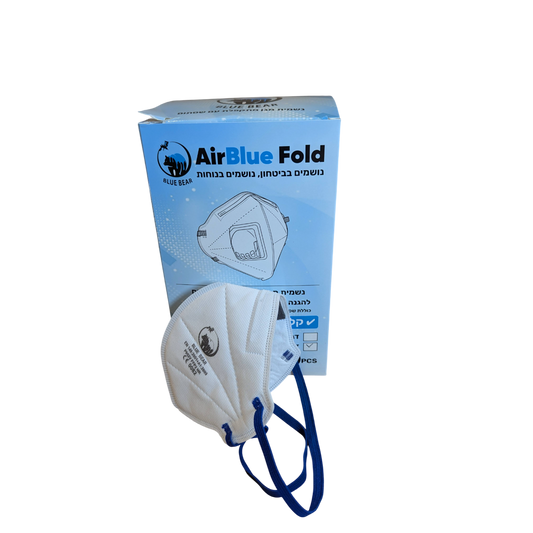 נשמית מתקפלת+שסתום BLUE-AIR FFP2 מוצרי עזר צבע פחח BLUE-BEAR אמנון ברגמן מסחר בע"מ