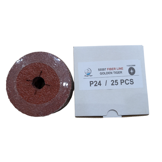 דיסקיות השחזה פיבר 4.5" גרעין P24 מג'יק טייגר מוצרי ליטוש ואביזרים MAGIC-TIGER אמנון ברגמן מסחר בע"מ