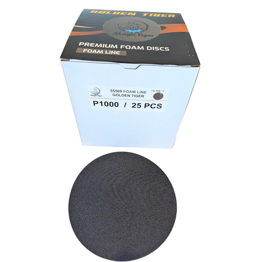 דיסקיות מג'יק ספוג עבה גרעינים P1000-P3000 FOAM-LINE מוצרי ליטוש ואביזרים MAGIC-TIGER אמנון ברגמן מסחר בע"מ