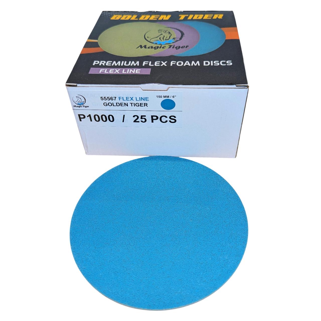 דיסקיות מג'יק FLEX-LINE כחול מגוון גרעינים P1000-P8000 לליטוש מדוייק "6 מוצרי ליטוש ואביזרים MAGIC-TIGER אמנון ברגמן מסחר בע"מ