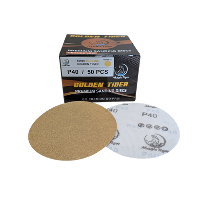 דיסקיות צהובות סאן GOLDEN MAGIC P40 ללא חורים "6 מוצרי ליטוש ואביזרים MAGIC-TIGER אמנון ברגמן מסחר בע"מ