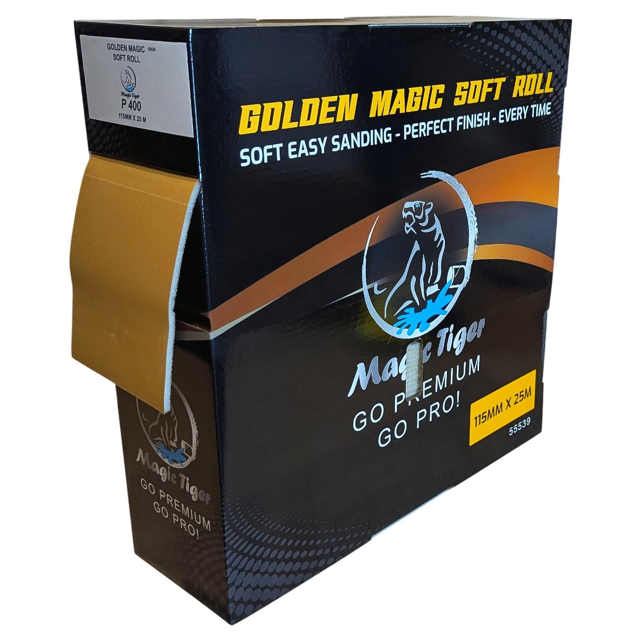 גליל ספוג ליטוש GOLDEN MAGIC SOFT P600 - מטר 25 מוצרי ליטוש ואביזרים MAGIC-TIGER אמנון ברגמן מסחר בע"מ