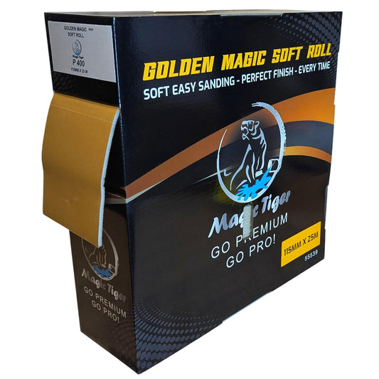 גליל ספוג ליטוש GOLDEN MAGIC SOFT P600 - מטר 25 מוצרי ליטוש ואביזרים MAGIC-TIGER אמנון ברגמן מסחר בע"מ