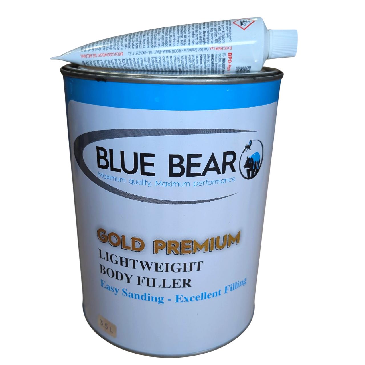 חומר פחחים צהוב 3.5 ליטר BLUE-BEAR PREMIUM חומרי פחחות BLUE-BEAR אמנון ברגמן מסחר בע"מ