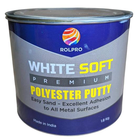 שפכטל עדין לבן WHITE SOFT פרמיום 1.8 ק"ג+מקשה ROLPRO חומרי פחחות ROLPRO אמנון ברגמן מסחר בע"מ